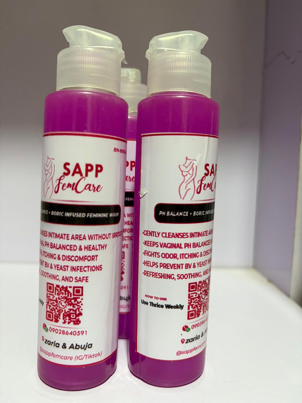 Feminine wash (boric infused)